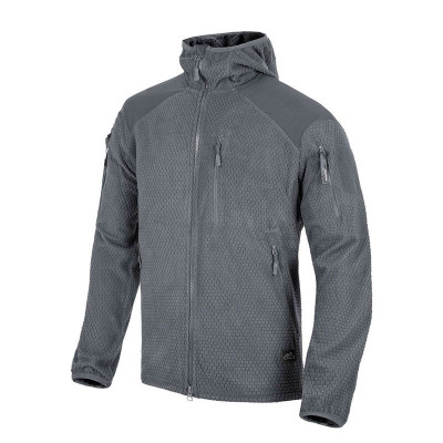 Куртка флисовая Helikon-Tex® ALPHA HOODIE Jacket - Grid Fleece